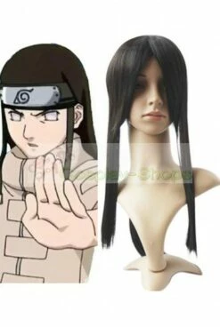 Naruto Hyuga Neji Long Black 70CM Cosplay Straight Wig
