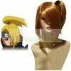 Naruto Akatsuki Deidara Short Golden Cosplay Straight Pigtail Wig -CosDream Forge Store 17162 2