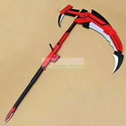 RWBY Ruby Crescent Rose Red Scythe Cosplay Prop 10 RWBY Ruby Crescent Rose Red Scythe Cosplay Prop -CosDream Forge Store 2 1