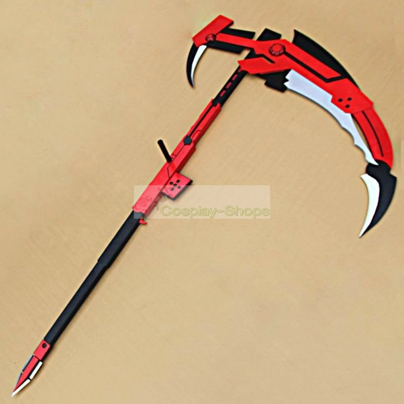 RWBY Ruby Crescent Rose Red Scythe Cosplay Prop 6 RWBY Ruby Crescent Rose Red Scythe Cosplay Prop - Image 4
