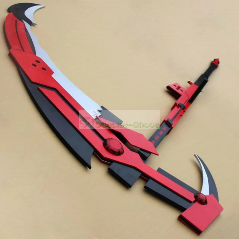 RWBY Ruby Crescent Rose Red Scythe Cosplay Prop 4 RWBY Ruby Crescent Rose Red Scythe Cosplay Prop - Image 2