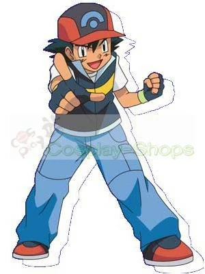 Pokemon Ash Ketchum Cosplay Costume 3 Pokemon Ash Ketchum Cosplay Costume