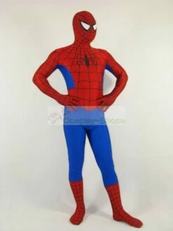 Classic Spiderman Lycra Spandex Superhero Bodysuit Costume