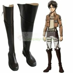 Attack On Titan / Shingeki No Kyojin Eren Jaeger Boots Cosplay Shoes