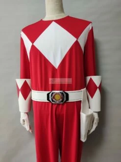 Power Rangers Mighty Morphin Red Ranger Geki TyrannoRanger Cosplay Costume -CosDream Forge Store 8fa582066ee7ed2970e3955abad1b5e9