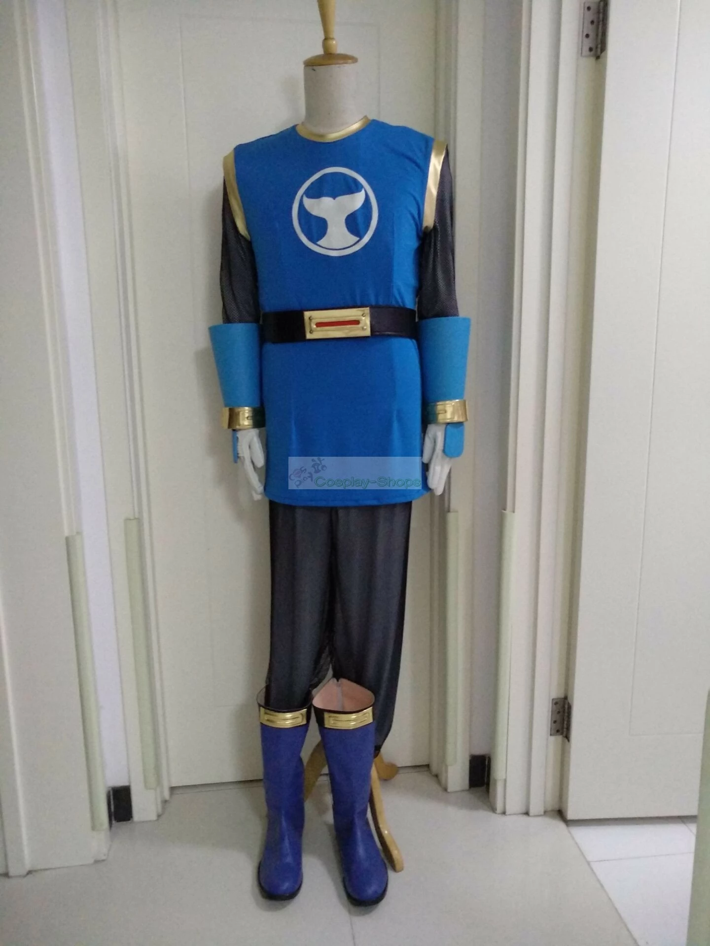 Power Rangers Ninja Storm Yellow Wind Ranger / Blue Wind Ranger Cosplay Costumes 7 Power Rangers Ninja Storm Yellow Wind Ranger / Blue Wind Ranger Cosplay Costumes - Image 5
