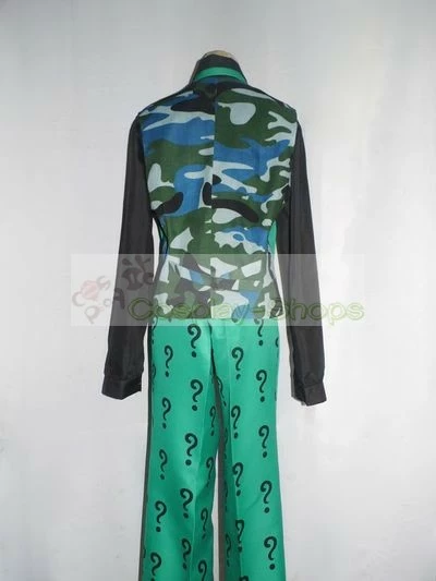 Batman Arkham City The Riddler Cosplay Costume 9 Batman Arkham City The Riddler Cosplay Costume - Image 7