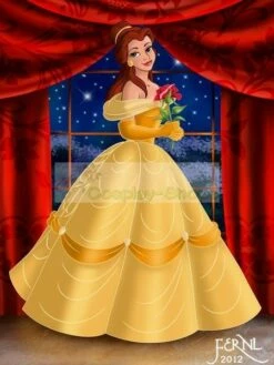 Beauty And The Beast Belle Princess Dress Cosplay Costumes