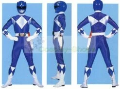 Power Rangers Mighty Morphin Blue Ranger TriceraRanger Dan Cosplay Costume