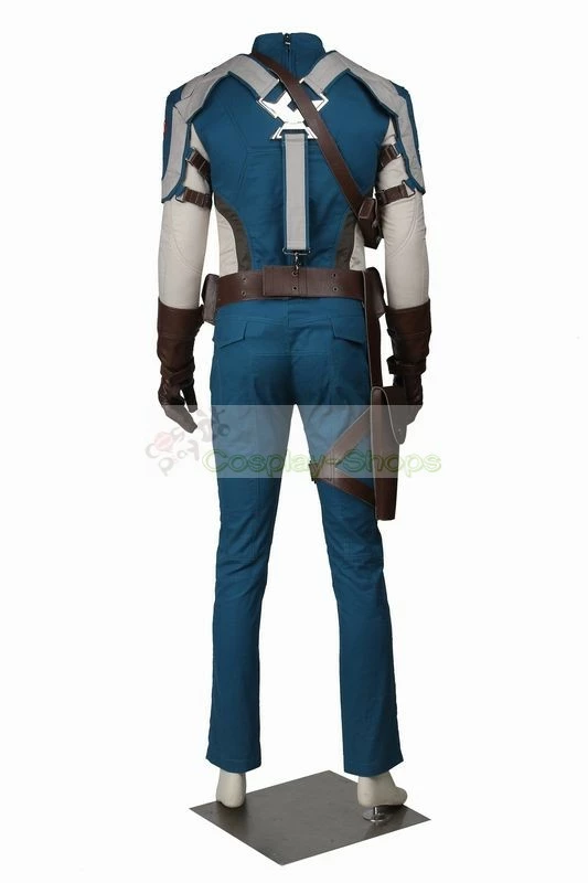 Captain America The First Avenger Steve Rogers / Captain America Full Outfit Cosplay Costume - Image 3