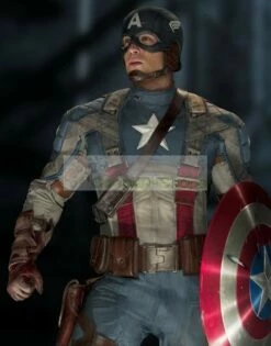 Captain America The First Avenger Steve Rogers / Captain America Full Outfit Cosplay Costume
