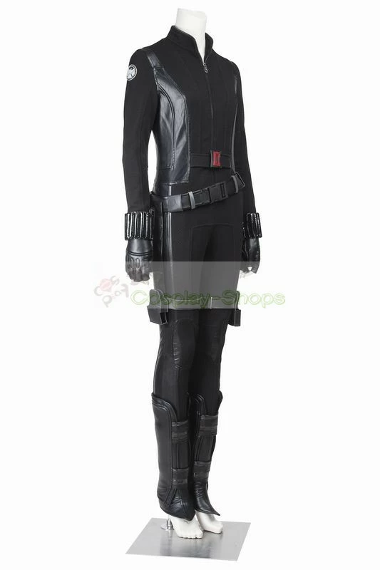 Captain America The Winter Soldier Black Widow JumpSuit Cosplay Costume - Image 2