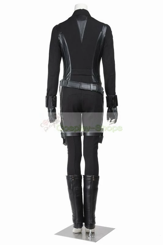 Captain America The Winter Soldier Black Widow JumpSuit Cosplay Costume - Image 3