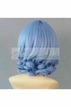 Touhou Project Remilia Scarlet Light Blue Short Curly Cosplay Wig -CosDream Forge Store ccw179C
