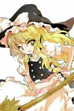 Touhou Project Kirisame Marisa Blond Long Curly Cosplay Wig