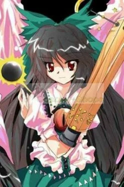 Touhou Project Reiuji Utsuho Black Long Straight Cosplay Wig
