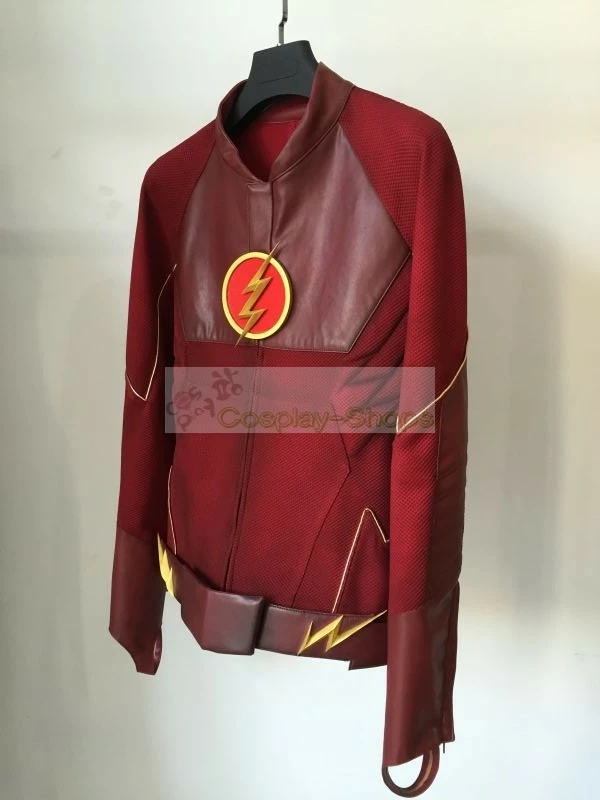 CW Flash Tv Series - The Flash Barry Allen Flash Full Cosplay Costume - Image 2