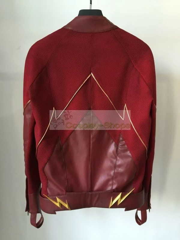 CW Flash Tv Series - The Flash Barry Allen Flash Full Cosplay Costume - Image 4