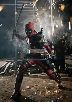 Superhero Deadpool Ryan Reynolds Version Cosplay Replica Costume