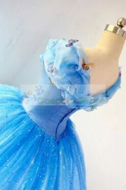 Cinderella Ella Dress Cosplay Replica Costume -CosDream Forge Store disney cinderella ella dress cosplay costume 04 1