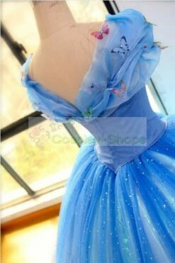 Cinderella Ella Dress Cosplay Replica Costume -CosDream Forge Store disney cinderella ella dress cosplay costume 1