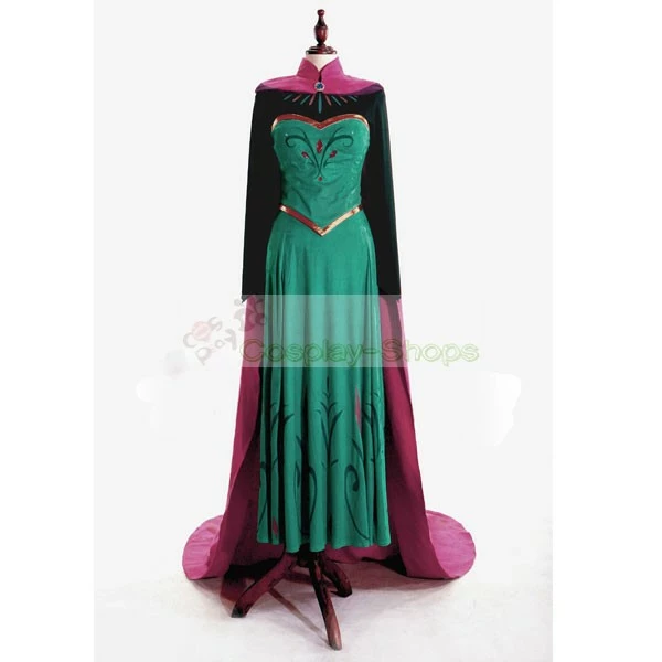 Frozen Snow Queen Elsa Coronation Dress Cosplay Costume 3 Frozen Snow Queen Elsa Coronation Dress Cosplay Costume
