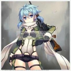 Sword Art Online(SAO) Gun Gale Online GGO Sinon Cosplay Costume