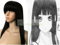 Hell Girl / Jigoku Shoujo Enma Ai 80cm Long Black Cosplay Wig