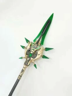 Genshin Impact Xiao Primordial Jade Winged-Spear Cosplay Prop -CosDream Forge Store mmexport1621596027894