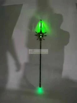 Genshin Impact Xiao Primordial Jade Winged-Spear Cosplay Prop