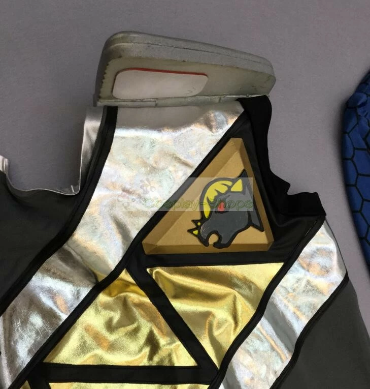 Power Rangers Dino Charge Graphite / Kyoryuger Kyoryu Gray Cosplay Costume - Image 4