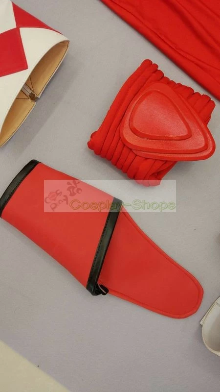 Power Rangers Mighty Morphin MMPR MOVIE Red Ranger Cosplay Costume - Image 5