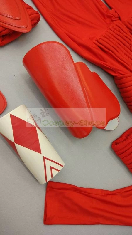 Power Rangers Mighty Morphin MMPR MOVIE Red Ranger Cosplay Costume - Image 6