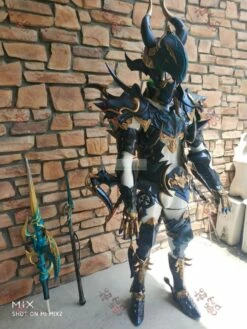 Final Fantasy XIV FF14 Lancer Azure Dragoon Estinien Wyrmblood Ffxiv Cosplay Drachen Armor -CosDream Forge Store qq 20180510141647