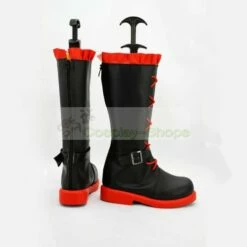 RWBY Red Ruby Rose Boots Cosplay Shoes -CosDream Forge Store rwby red trailer boots cosplay shoes 04
