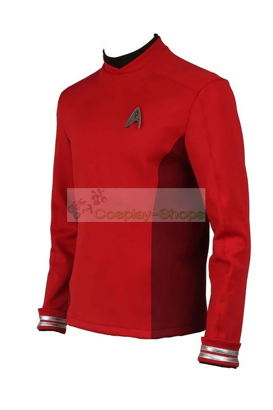 Star Trek Beyond Scotty Crewman Red Uniform Cosplay Costume 4 Star Trek Beyond Scotty Crewman Red Uniform Cosplay Costume - Image 2