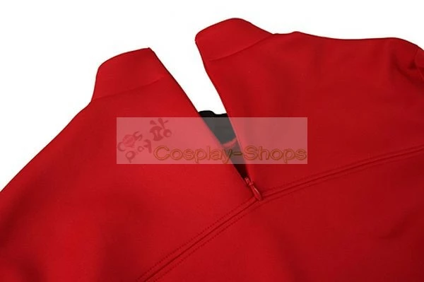 Star Trek Beyond Scotty Crewman Red Uniform Cosplay Costume 6 Star Trek Beyond Scotty Crewman Red Uniform Cosplay Costume - Image 4