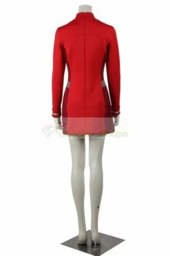 Star Trek Beyond Uhura Red Uniform Cosplay Costume -CosDream Forge Store star trek beyond uhura uniform cosplay costume 03