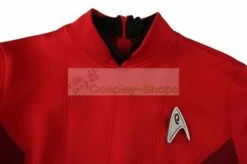 Star Trek Beyond Uhura Red Uniform Cosplay Costume -CosDream Forge Store star trek beyond uhura uniform cosplay costume 07