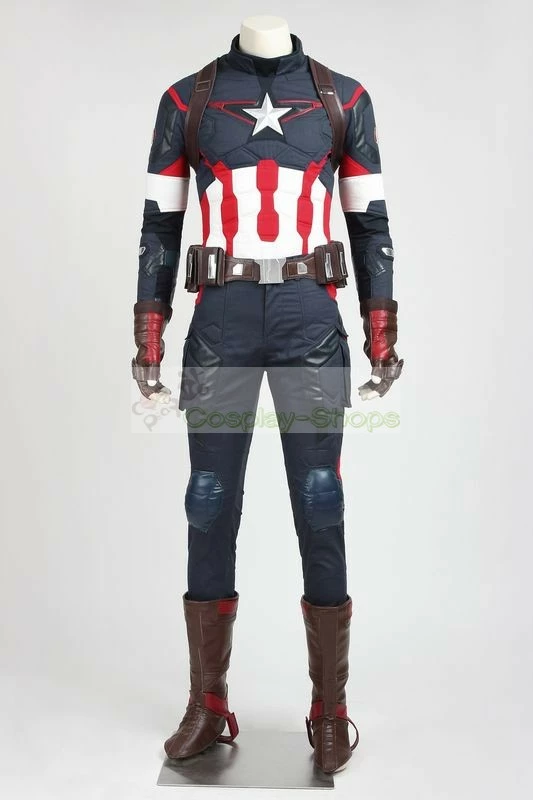 The Avengers 2 Age Of Ultron Captain America Cosplay Costume 4 The Avengers 2 Age Of Ultron Captain America Cosplay Costume - Image 2