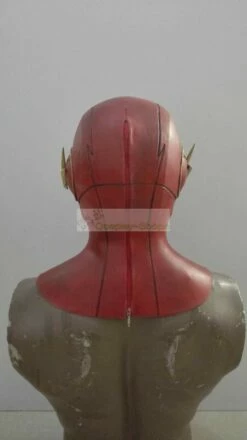 CW Flash Tv Series - The Flash Barry Allen Flash Cosplay Rubber Helmet Cowl -CosDream Forge Store the flash barry allen flash cosplay helmet