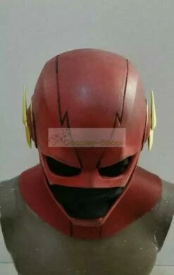 CW Flash Tv Series - The Flash Barry Allen Flash Cosplay Rubber Helmet Cowl -CosDream Forge Store the flash barry allen flash cosplay helmet 03
