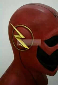CW Flash Tv Series - The Flash Barry Allen Flash Cosplay Rubber Helmet Cowl -CosDream Forge Store the flash barry allen flash cosplay helmet 04