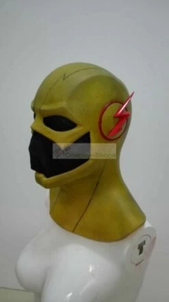 CW Flash Tv Series - The Flash Reverse Flash Cosplay Rubber Helmet Cowl -CosDream Forge Store the flash reverse flash cosplay helmet 02