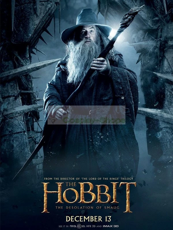 The Lord Of The Rings / The Hobbit The Desolation Of Smaug Gandalf Full Cosplay Costume 3 The Lord Of The Rings / The Hobbit The Desolation Of Smaug Gandalf Full Cosplay Costume