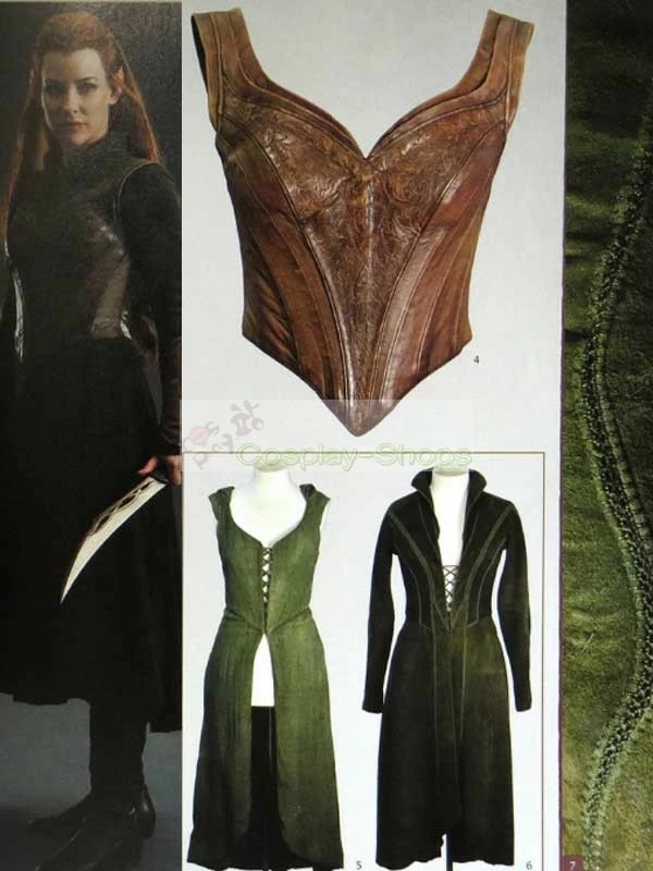 The Lord Of The Rings / The Hobbit Tauriel Cosplay Costume 4 The Lord Of The Rings / The Hobbit Tauriel Cosplay Costume - Image 2