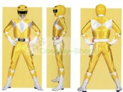 Power Rangers Mighty Morphin Yellow Ranger TigerRanger Boi Cosplay Costume